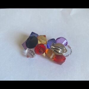 Colorful lucite earrings